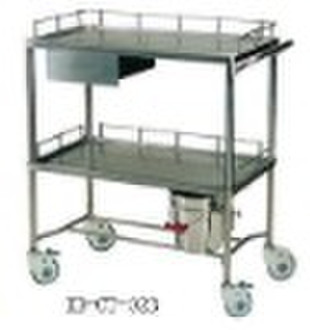 stainless steel treatment trolley ( medical trolle