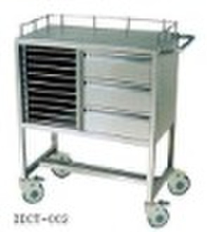 Stainless steel wards visit trolley ( Hospital tro