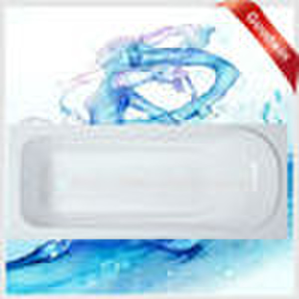 white acrylic bathtub