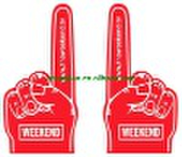 Cheering sponge hand