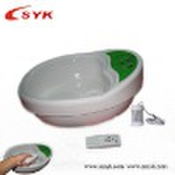 Integrated detox foot spa with basin