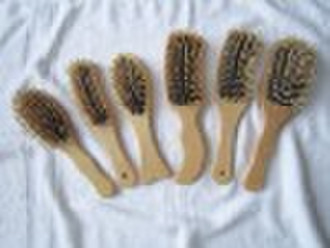 wooden hair brush