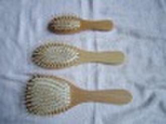 wooden hair brush