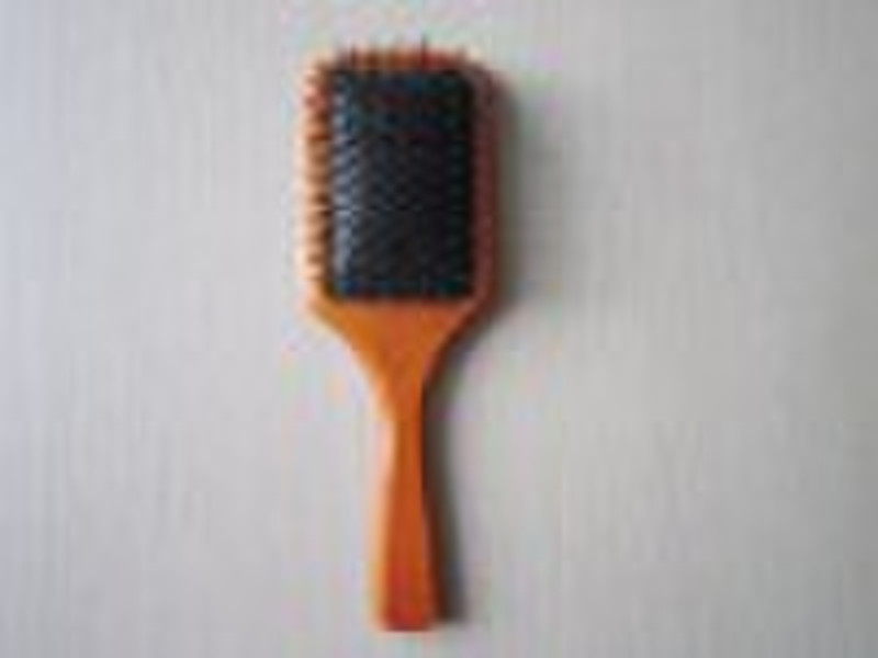 wooden hair brush