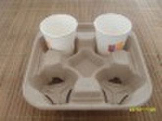 moulded coffee cup tray
