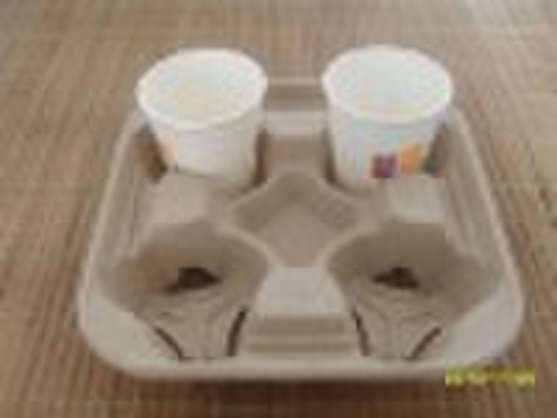 moulded coffee cup tray
