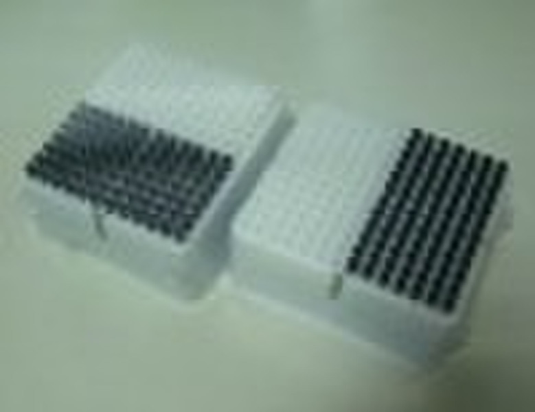 assorted package box of pipette tips and sample cu