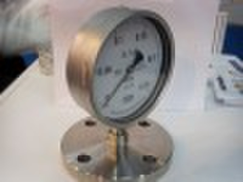 all stainless steel  pressure gauge with diaphragm