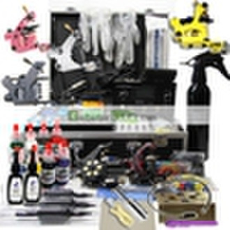 Professional Tattoo Kit with Dual LCD Power 6 tatt