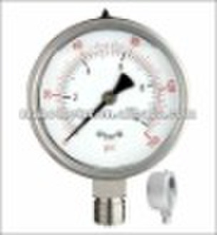 Liquid filled pressure gauge