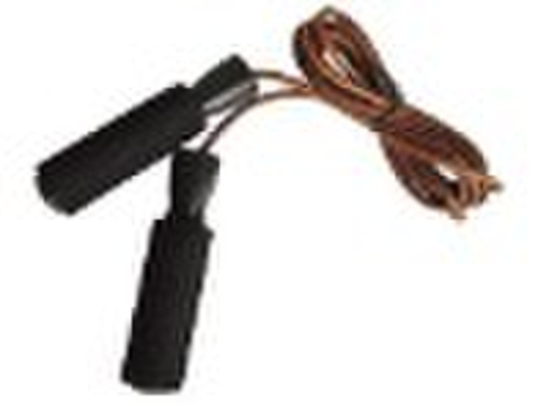 ABE016   LEATHER JUMP ROPE WITH BEARING