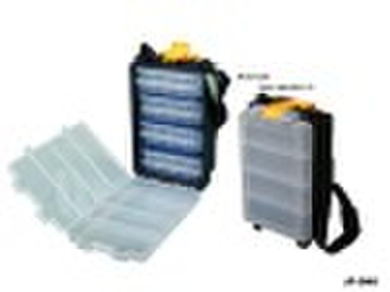 Portable plastic tool case with little organizer