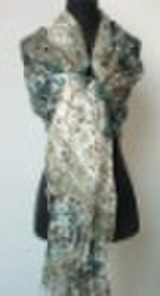 100% Acrylic printed fashion shawl, scarf