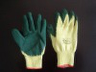 10 gauge 10s polycotton latex dipped glove