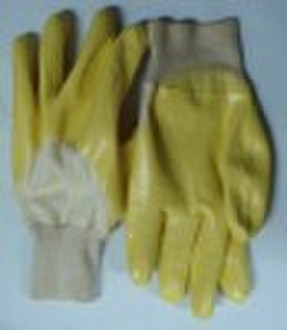 light yellow nitrile, open back, interlock line, k