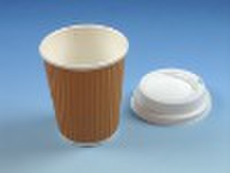 paper hot drink cup with lid