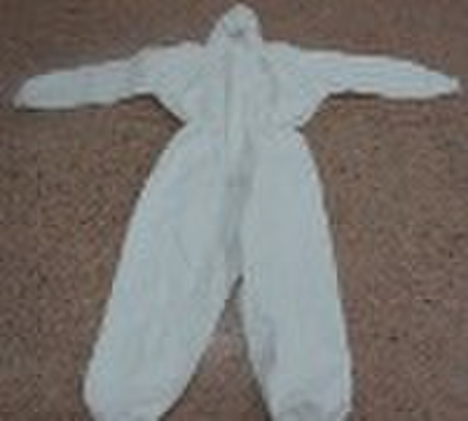 disposable PP nonwoven coverall with hood and shoe