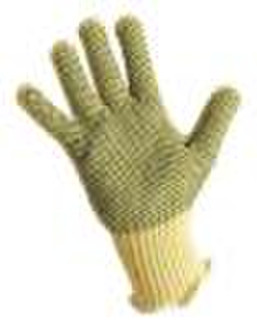 7 Spur Kevlar Seamless Strickhandschuhe mit PVC-D