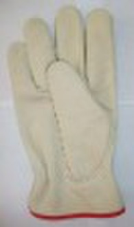 cow grain leather working gloves