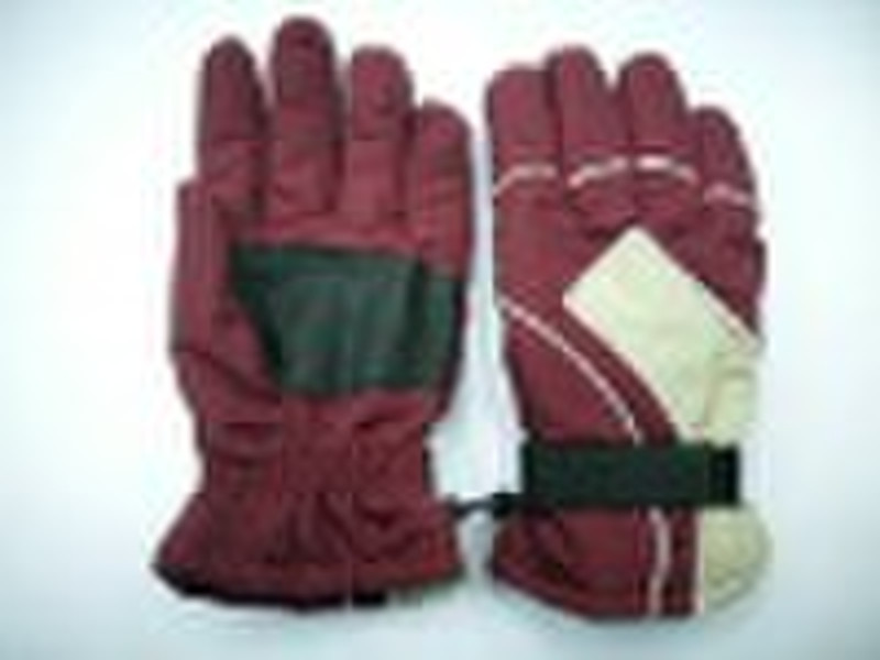 Wind and warm ski gloves