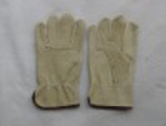 10.5" grain pig leather working gloves