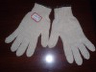 cotton string knitted work glove