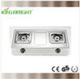 Double Burner Gas Stove (stainless steel shell)