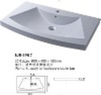 artificial stone resin basin, cast acrylic basin,
