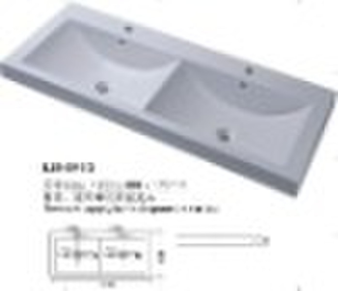 artificial stone resin basin, cast acrylic basin,