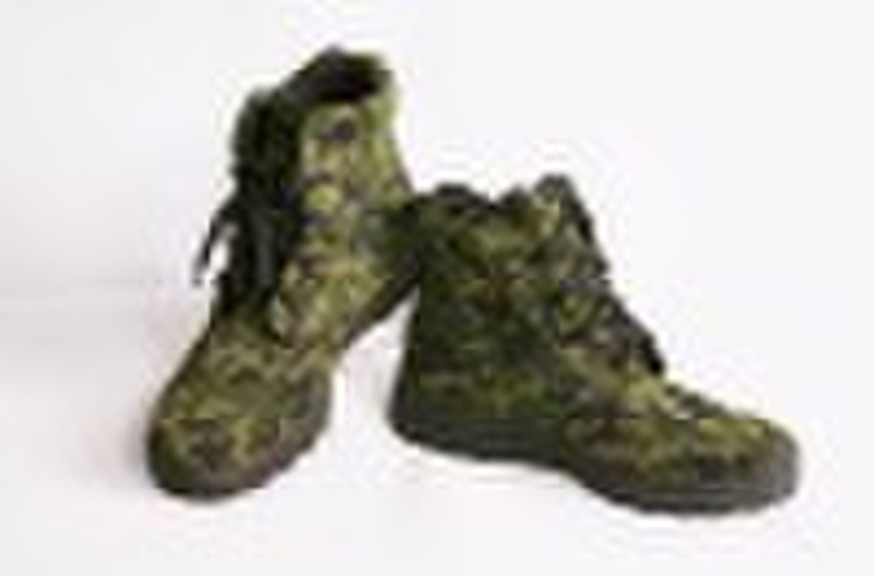 High Waist camouflage molded shoes