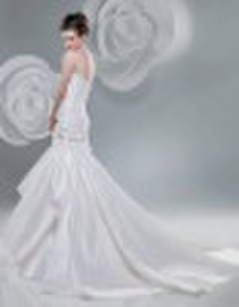 Top sell famous design bridal  A-line satin best p