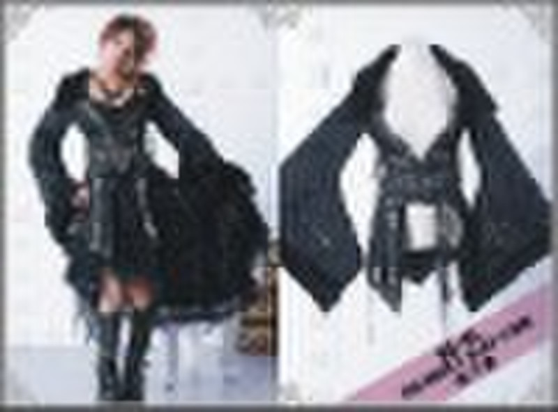 Gothic punk lolita fashion dresses 21054BK from RQ