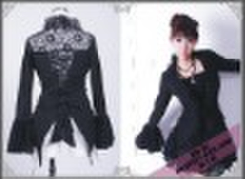 Gothic Punk Lolita Fshion Blouse21038BK from RQ-BL