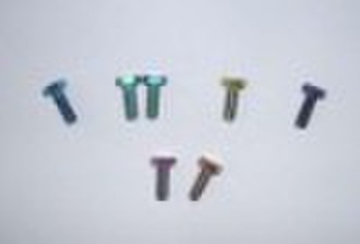 Titanium colored screw