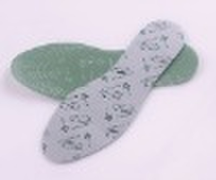 Latex insole with natural foot care words