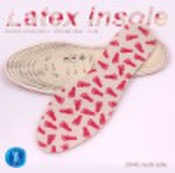 comfortable latex  insoles with pretty footprint p