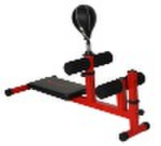 sit up bench with punching ball black backrest