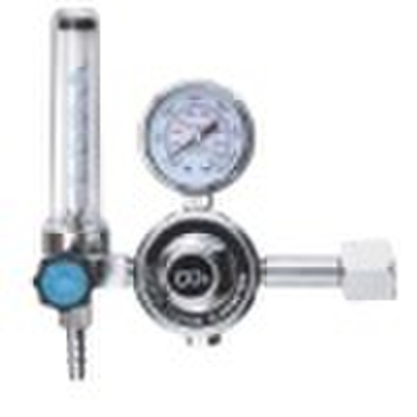 CO2 regulator with flowmeter