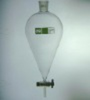Separatory funnel ,pear shape ,glass stopper