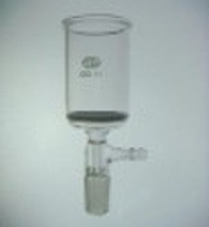 Filter funnel with fritted disc