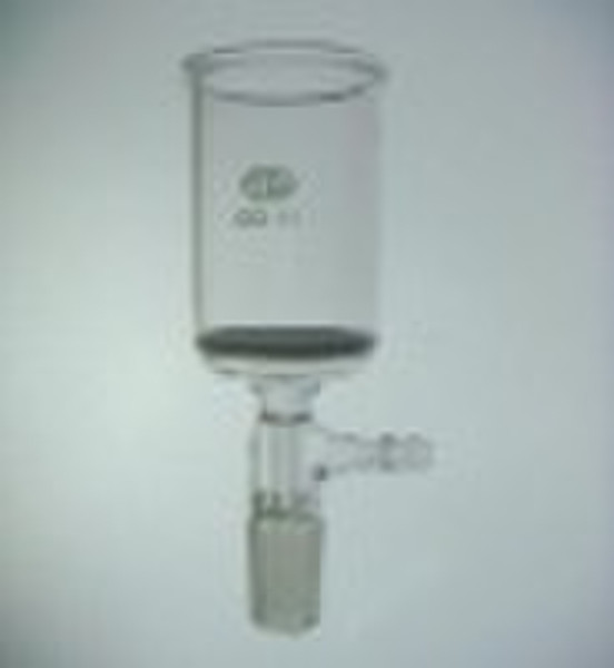 Filter funnel with fritted disc