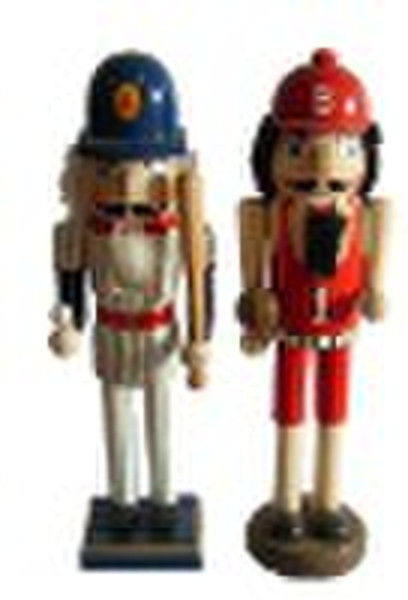 Wooden nutcrackers ,wooden craft decorations ,wood