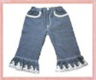 Beautiful and soft mazarine embroidered girls long