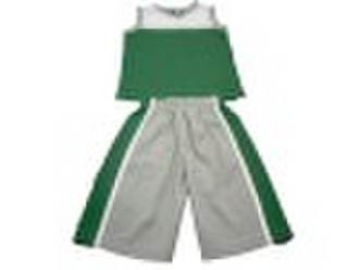 Cool green sleeveless boys sports wear kids clothe