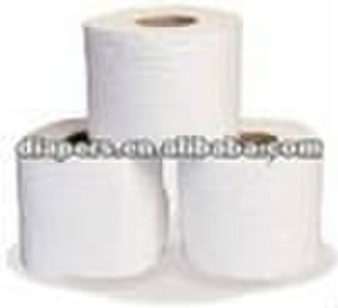 White Toilet Tissue Paper, Toilet Paper Roll