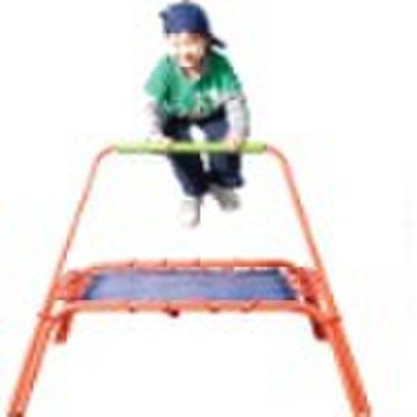 square trampoline with handle