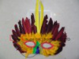 PVC Mask with feather