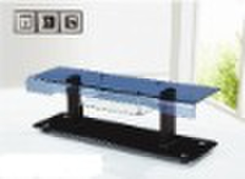 tempered glass tv stand