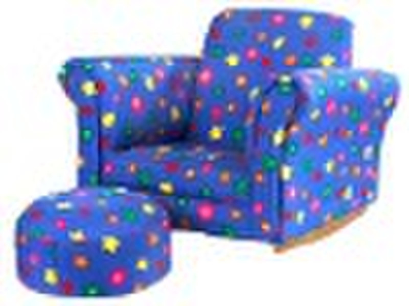 (Kinder Sofa) -Kind der Gewebe-Sofa mit Ottoman-S