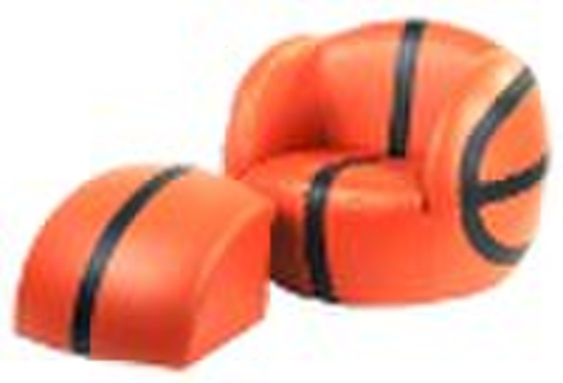 (Kinder Sofa) -Kind Basketball Sofa mit Hocker